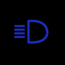 Full Beam Warning Light