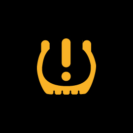 Tyre Pressure Monitoring Warning Light