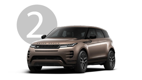 Range Rover Evoque Exterior in Studio with Step 2 Background