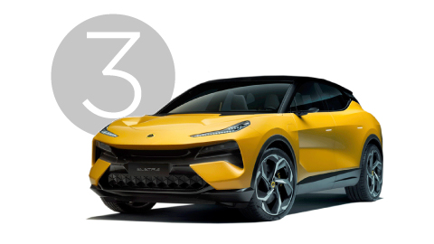 Yellow Lotus Eletre Exterior in Studio with Step 3 Background