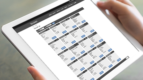 Car valuation on tablet