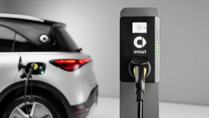 Silver smart Car Charging