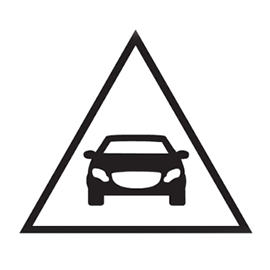 Distance warning light icon