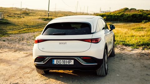 White smart #3 Rear
