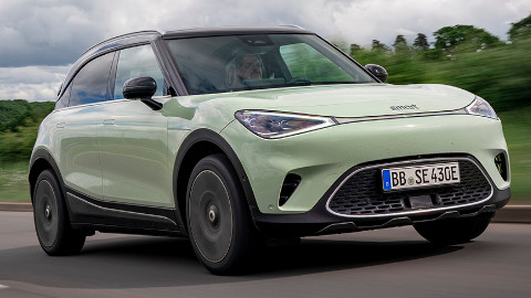 Green smart #1 Exterior Front Driving