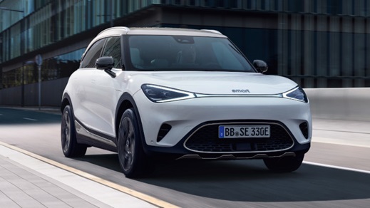 White smart #1 Exterior Front Driving