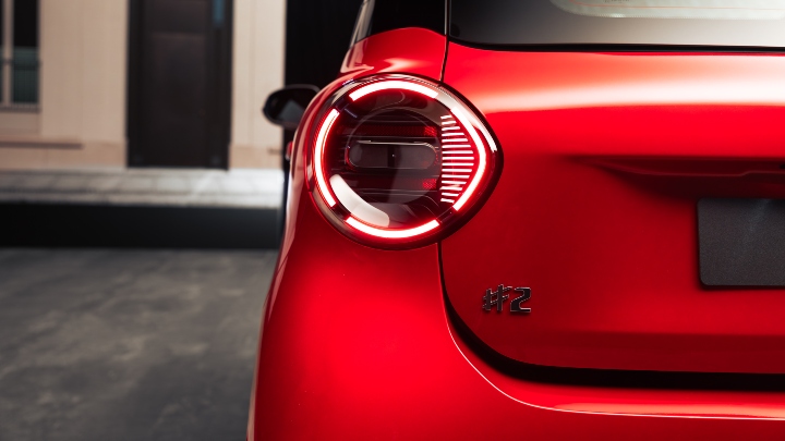 Smart #2 rear lights close up