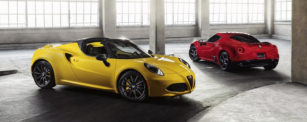 alfa romeo 4c spider and alfa romeo coupe