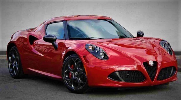 alfa romeo 4c coupe front