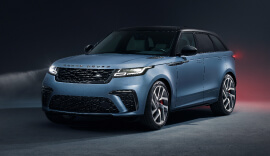 Range Rover Velar in blue.