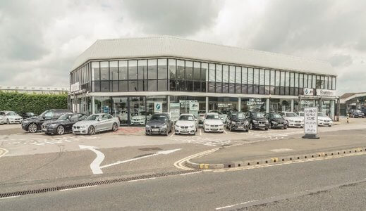 Outside Stratstone BMW Doncaster.