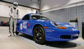 Blue Porsche Classic.